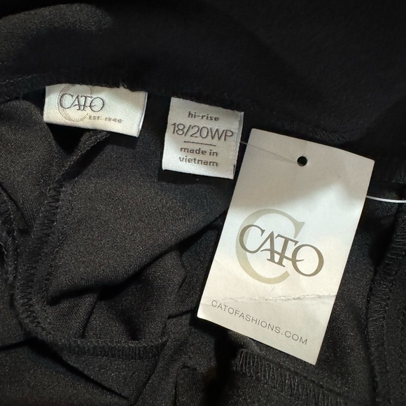 NWT  BLACK Hi-Rise Flare Pants  Career/Professional/Office 18/20 PETITE   #O - Picture 10 of 10